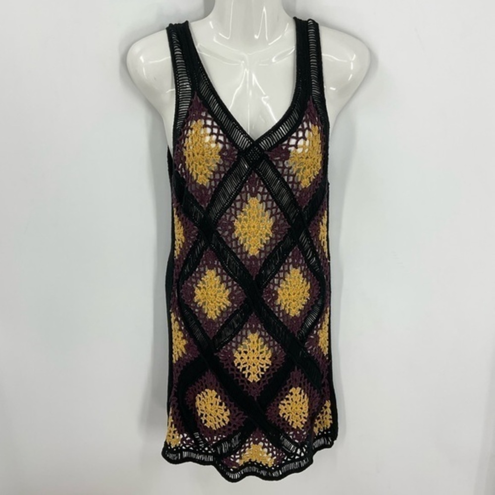 Cecico crocheted cover-up dress M